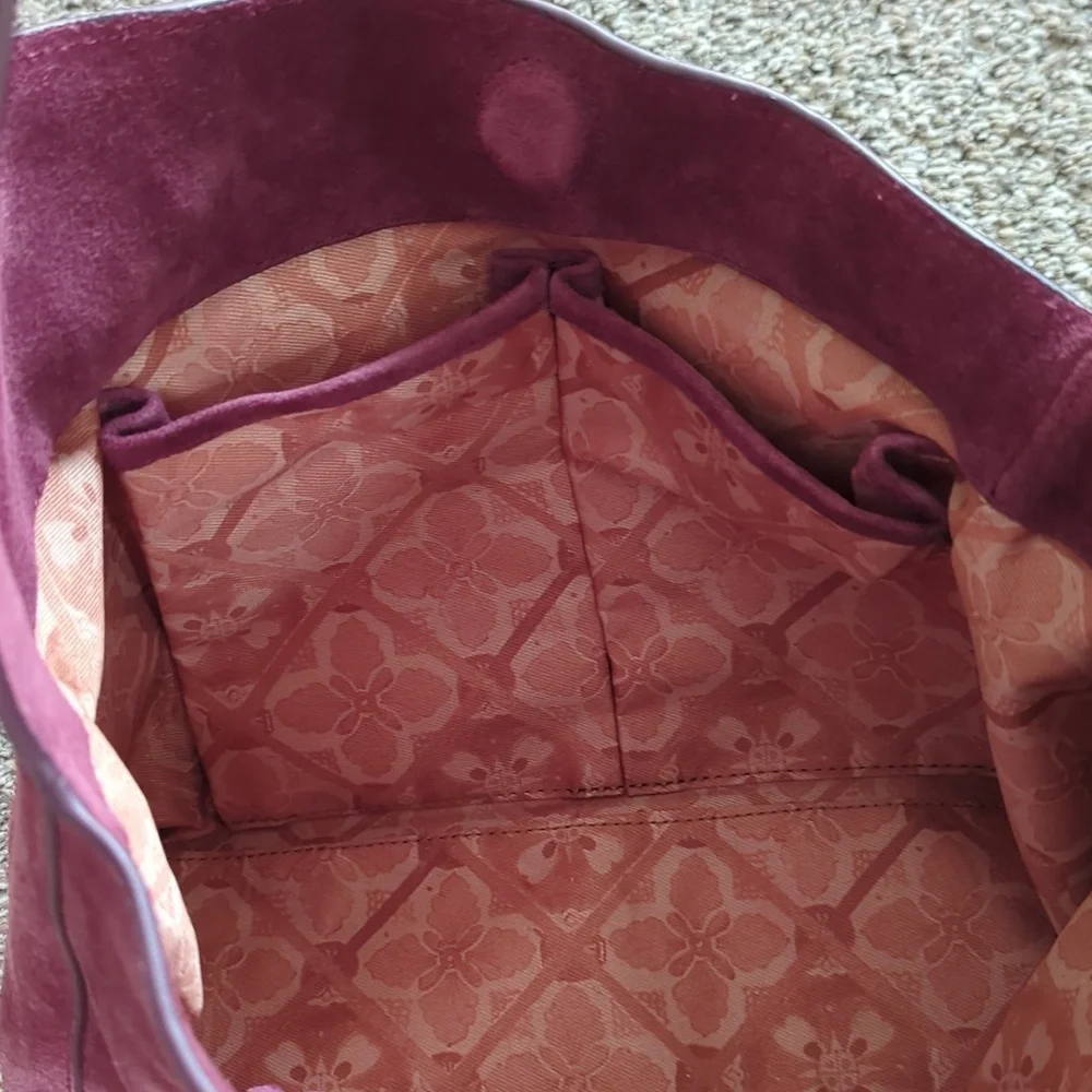 Lucky Brand Clem Suede Hobo Bag In Grapevine